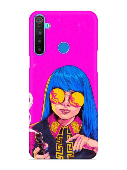 Aesthetic Anime Girl Snap Case for Realme 5S Zapvi