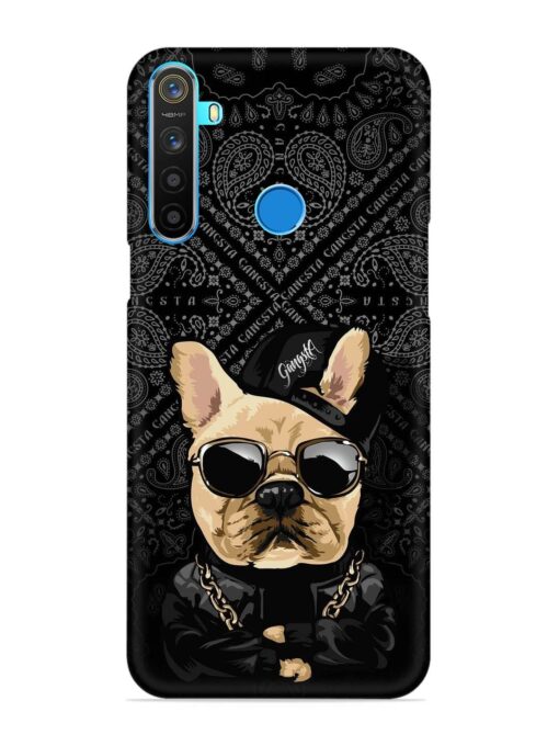 Gangsta Cool Sunglasses Dog Snap Case for Realme 5S Zapvi