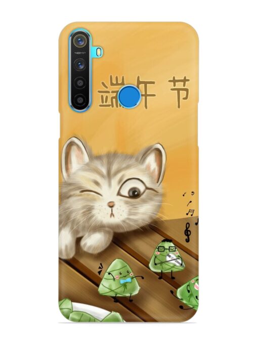 Cat Scorpion Dancing Snap Case for Realme 5S Zapvi