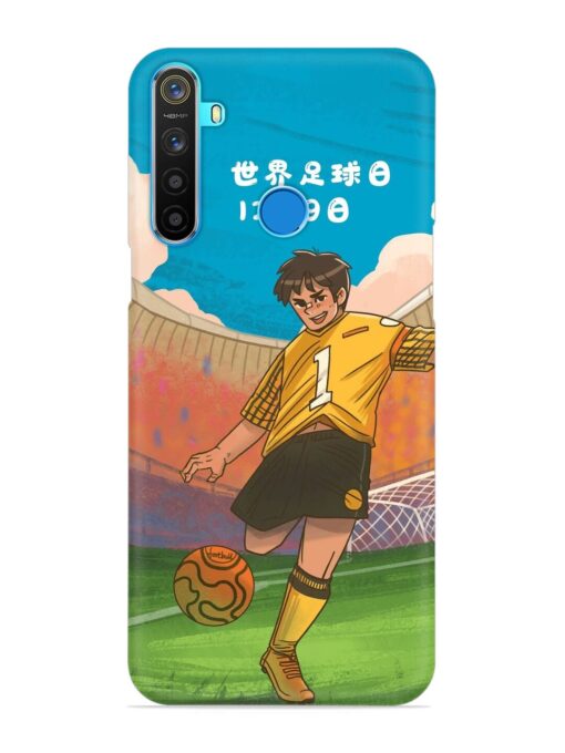 Soccer Kick Snap Case for Realme 5S Zapvi