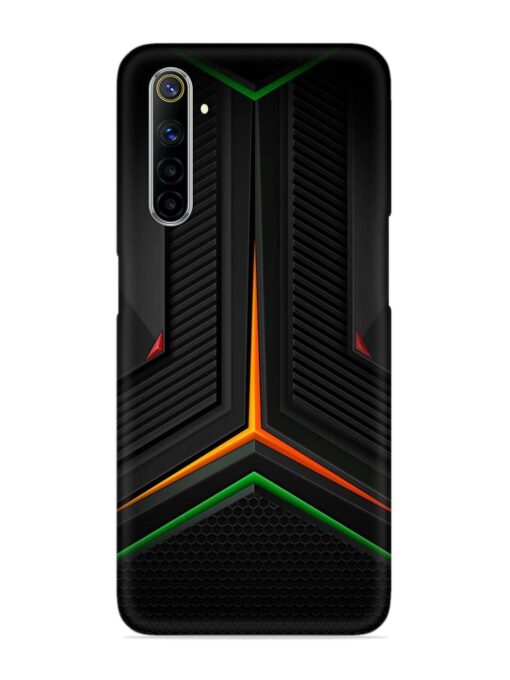 Orange Triangle Light Snap Case for Realme 6 Zapvi