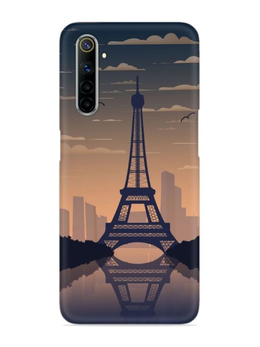 France Paris Eiffel Tower Gradient Snap Case for Realme 6 Zapvi