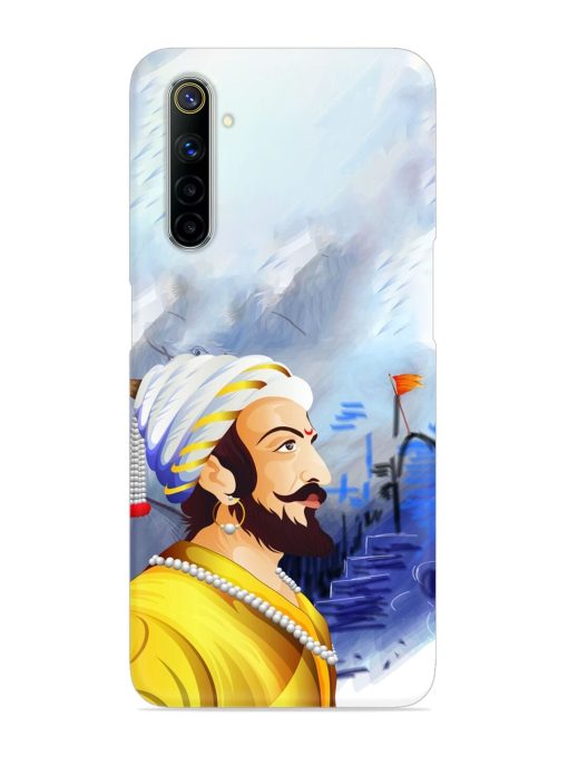 Shivaji Maharaj Color Paint Art Snap Case for Realme 6