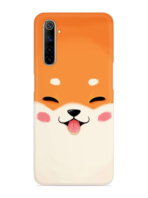 Cute Dog Face Vector Snap Case for Realme 6