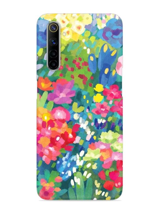 Watercolor Flower Art Snap Case for Realme 6