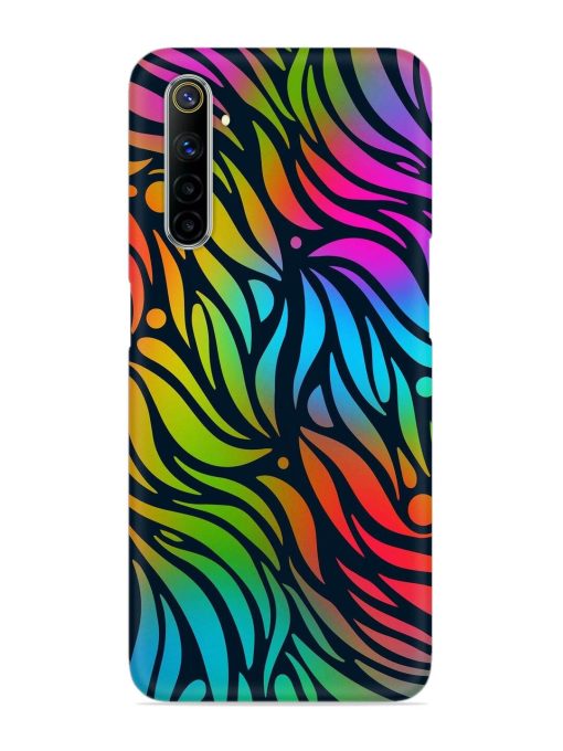 Abstract Leaf Design Snap Case for Realme 6