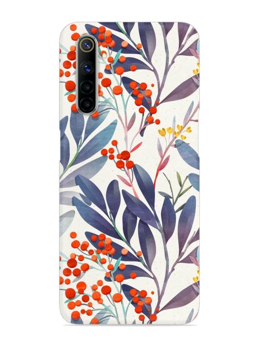 Seamless Floral Pattern Snap Case for Realme 6 Zapvi