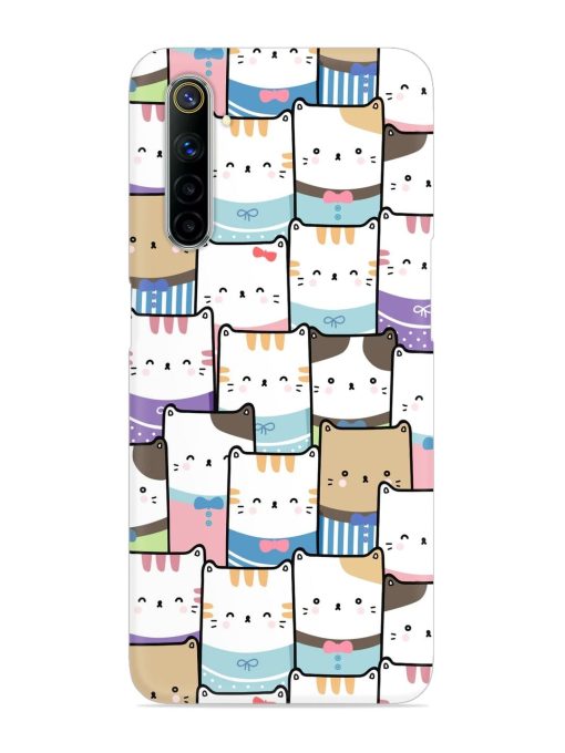 Cute Adorable Cat Snap Case for Realme 6 Zapvi