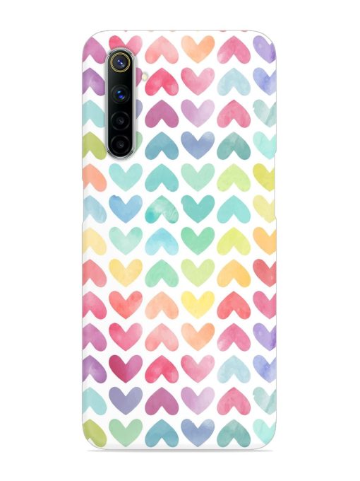 Seamless Colorful Watercolor Snap Case for Realme 6