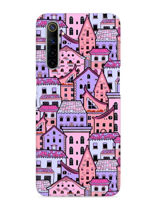 Seamless Pattern Houses Snap Case for Realme 6