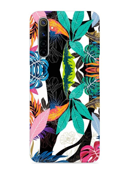 Floral Pattern Bright Snap Case for Realme 6