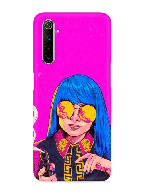 Aesthetic Anime Girl Snap Case for Realme 6