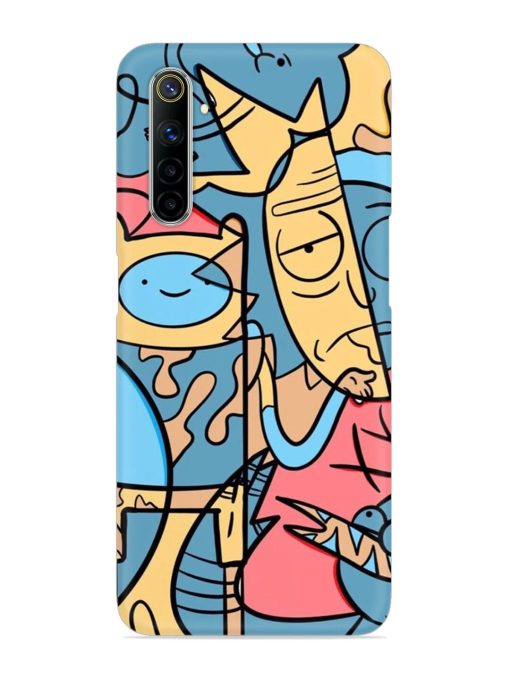 Silly Face Doodle Snap Case for Realme 6