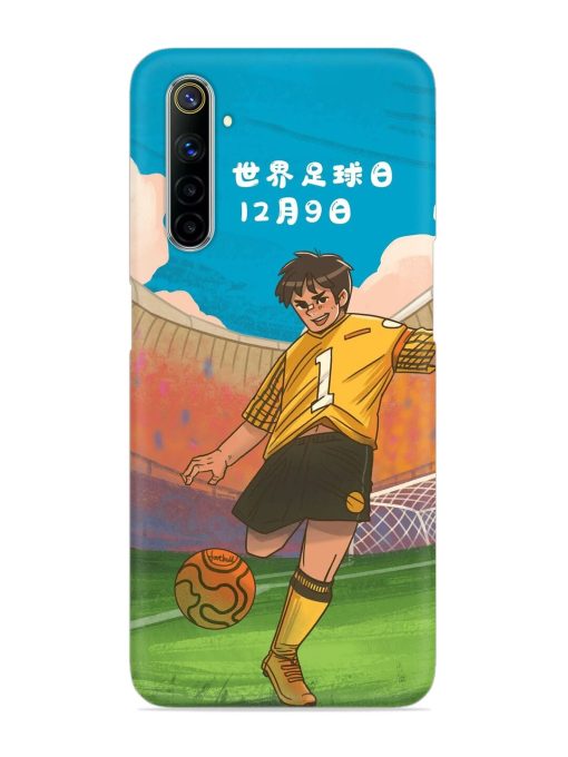 Soccer Kick Snap Case for Realme 6 Zapvi