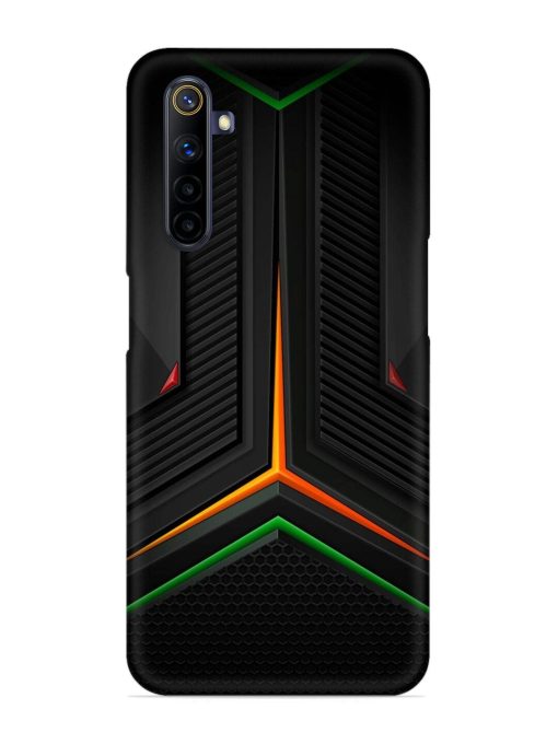 Orange Triangle Light Snap Case for Realme 6I Zapvi