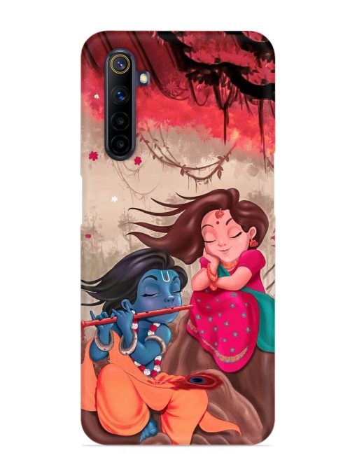 Radhe Krishna Water Art Snap Case for Realme 6I Zapvi