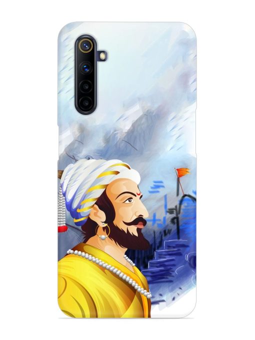 Shivaji Maharaj Color Paint Art Snap Case for Realme 6I