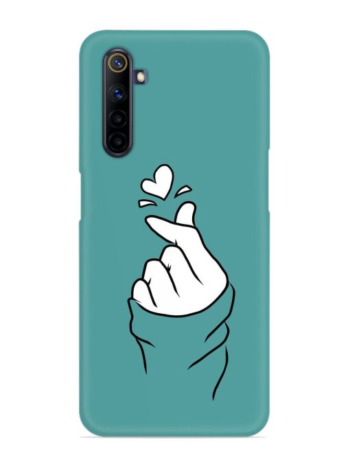 Korean Heart Sign Art Snap Case for Realme 6I