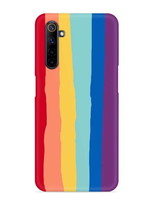 Rainbow Genuine Liquid Snap Case for Realme 6I Zapvi