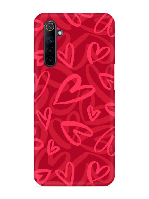 Seamless Romantic Pattern Snap Case for Realme 6I Zapvi