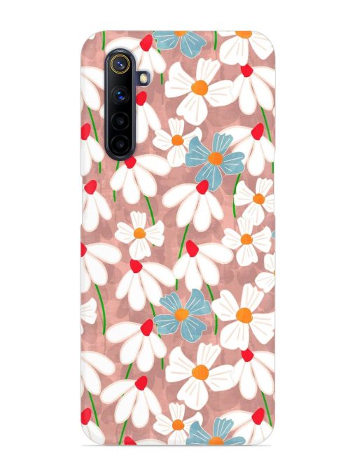 Abstract Petal Flowers Snap Case for Realme 6I Zapvi