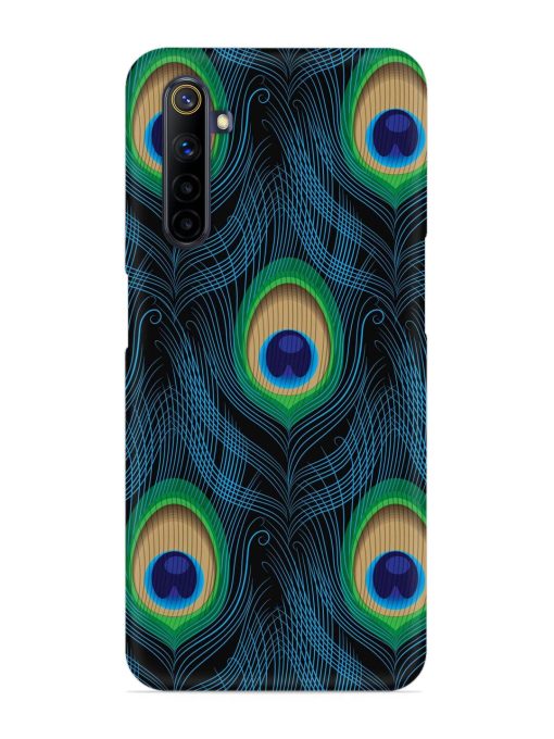 Seamless Pattern Peacock Snap Case for Realme 6I Zapvi