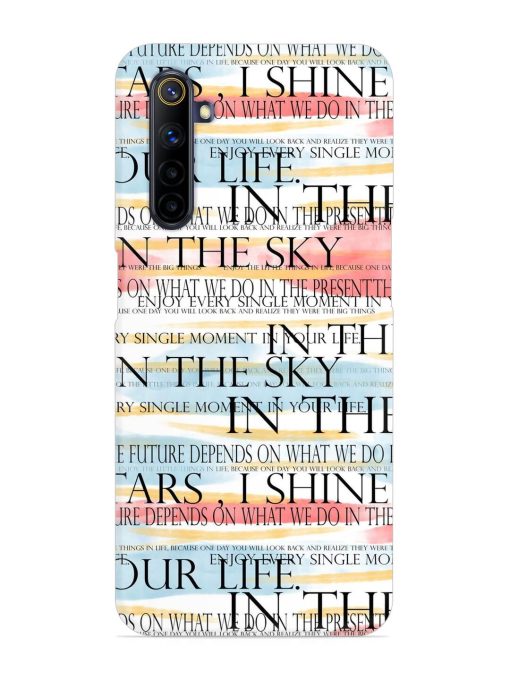 Seamless Slogans Pattern Snap Case for Realme 6I