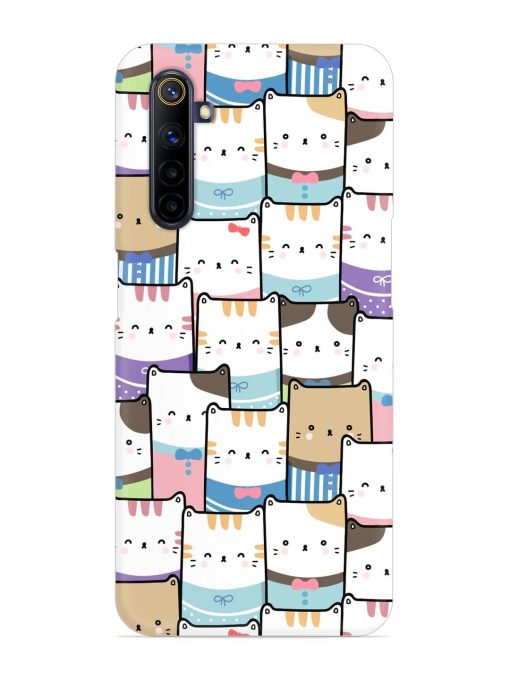 Cute Adorable Cat Snap Case for Realme 6I Zapvi