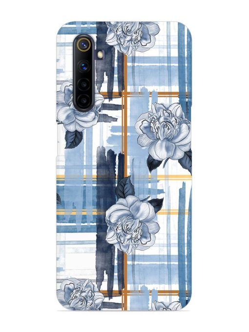 Watercolor Pattern Rose Snap Case for Realme 6I