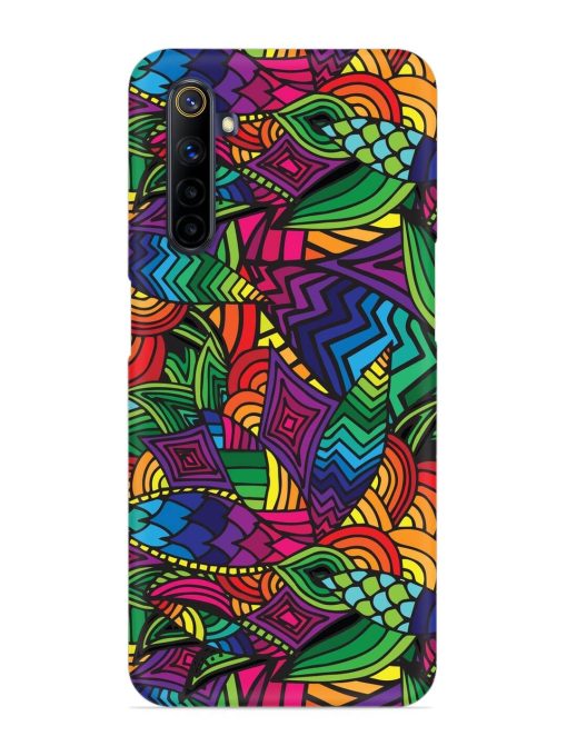 Abstract Multicolor Seamless Snap Case for Realme 6I Zapvi