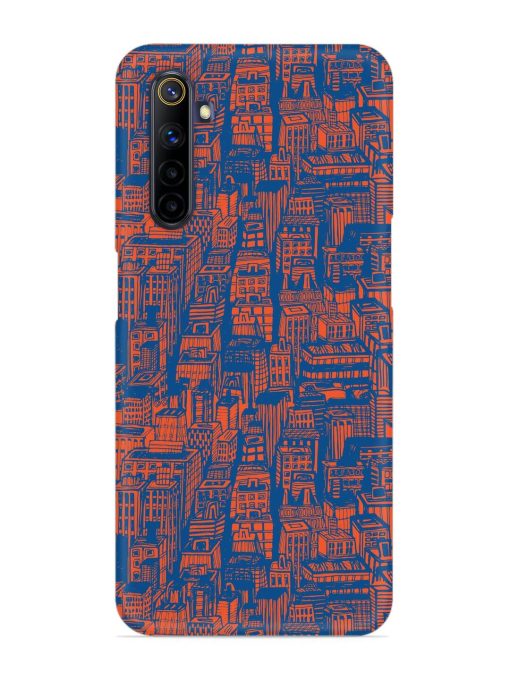 Hand Drawn Seamless Snap Case for Realme 6I Zapvi