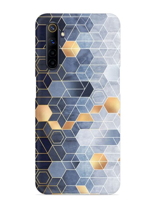 Geometric Abstraction Hexagons Snap Case for Realme 6I Zapvi