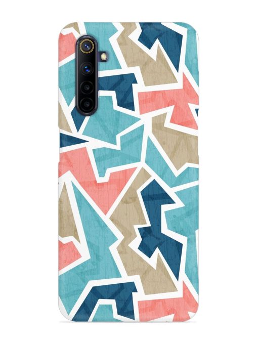 Vintage Geometric Triangle Snap Case for Realme 6I