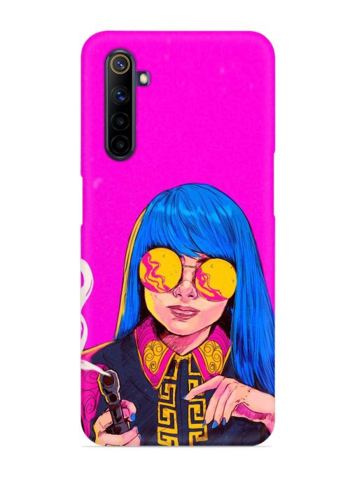 Aesthetic Anime Girl Snap Case for Realme 6I Zapvi