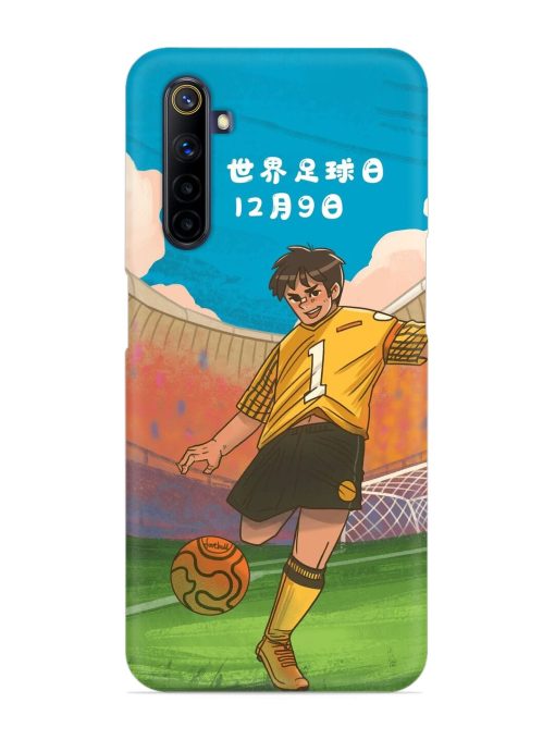 Soccer Kick Snap Case for Realme 6I Zapvi