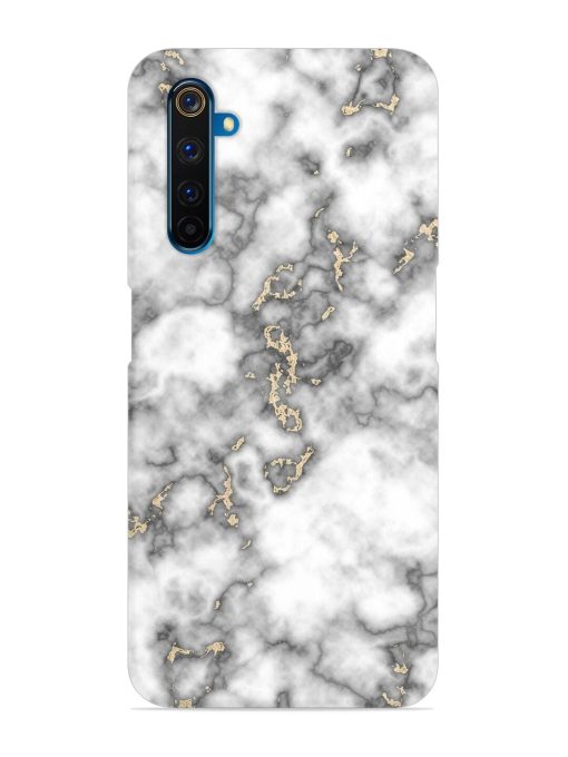 Gray And Gold Marble Snap Case for Realme 6 Pro Zapvi