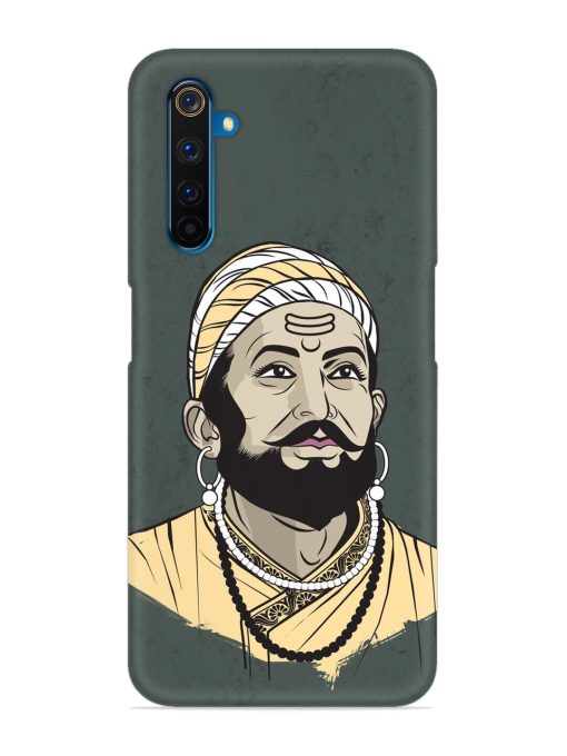 Shivaji Maharaj Vector Art Snap Case for Realme 6 Pro