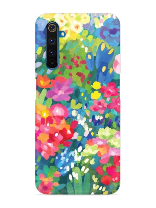 Watercolor Flower Art Snap Case for Realme 6 Pro