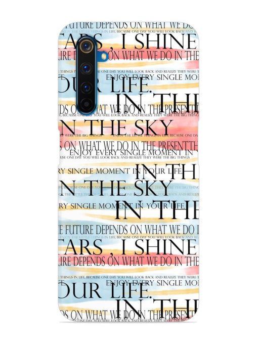 Seamless Slogans Pattern Snap Case for Realme 6 Pro