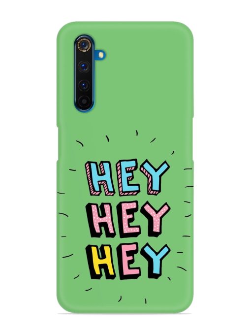 Hey Vector Cartoon Snap Case for Realme 6 Pro Zapvi