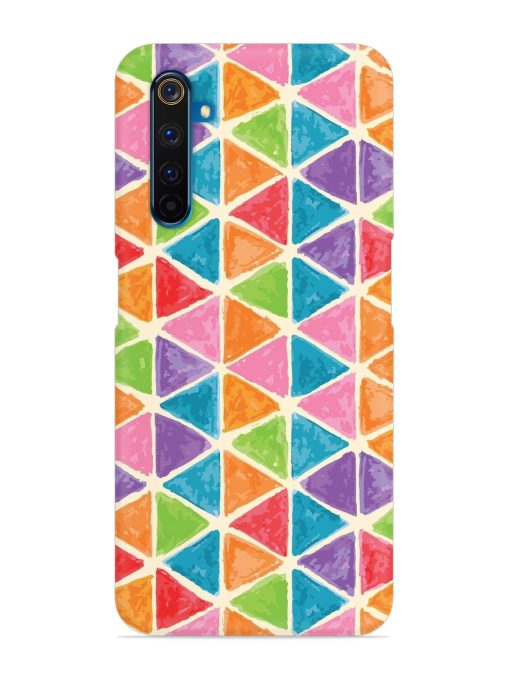 Seamless Colorful Isometric Snap Case for Realme 6 Pro