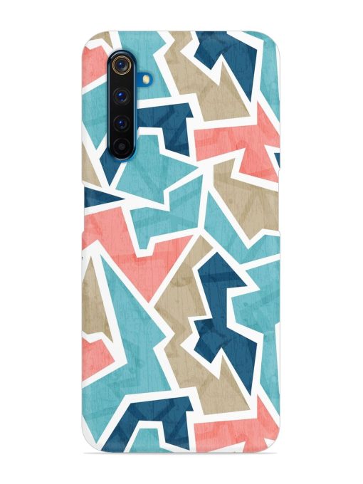 Vintage Geometric Triangle Snap Case for Realme 6 Pro