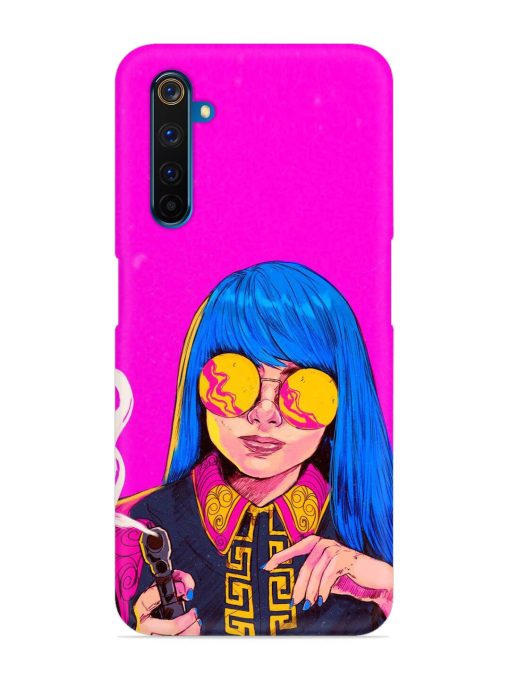 Aesthetic Anime Girl Snap Case for Realme 6 Pro Zapvi