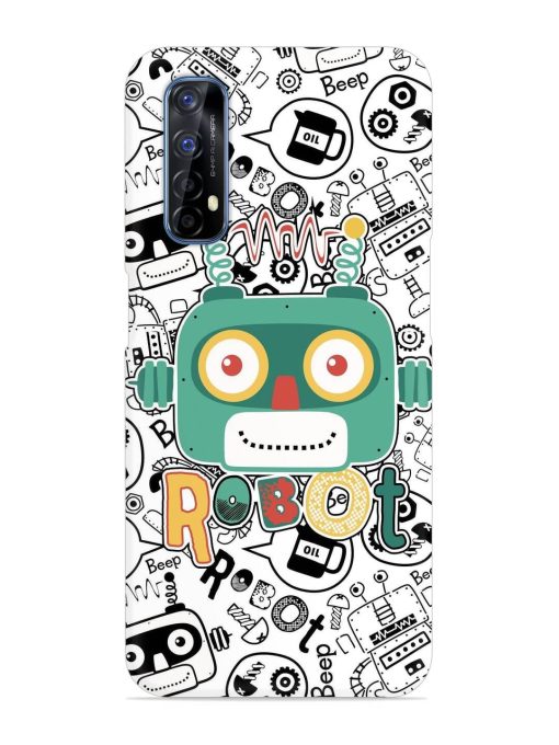 Robot Modern Seamless Pattern Snap Case for Realme 7