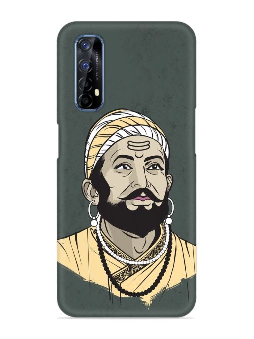 Shivaji Maharaj Vector Art Snap Case for Realme 7 Zapvi