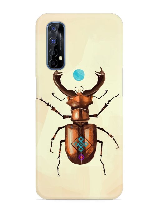 Stag Beetle Vector Snap Case for Realme 7 Zapvi