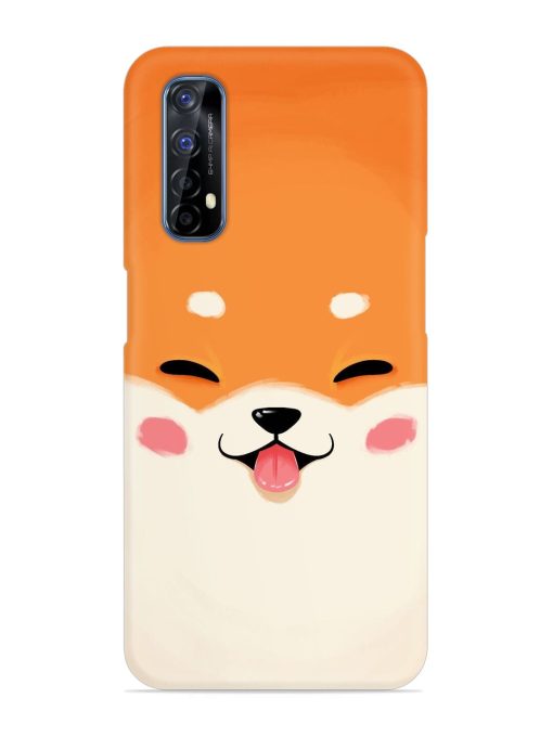 Cute Dog Face Vector Snap Case for Realme 7