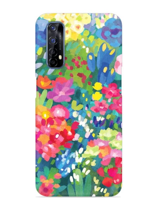 Watercolor Flower Art Snap Case for Realme 7