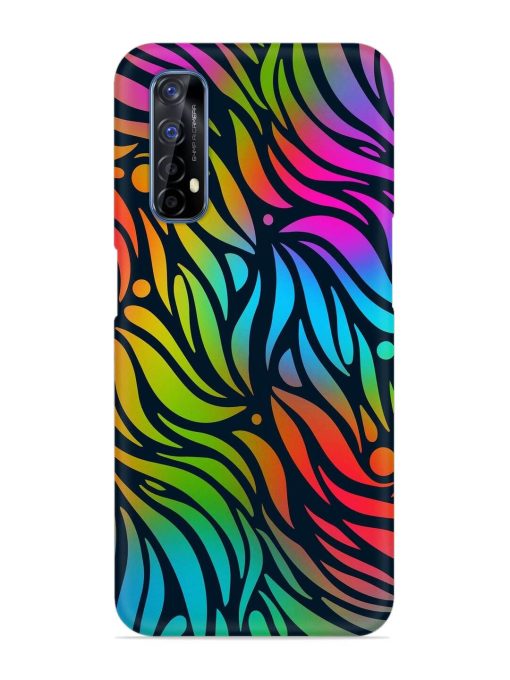 Abstract Leaf Design Snap Case for Realme 7 Zapvi