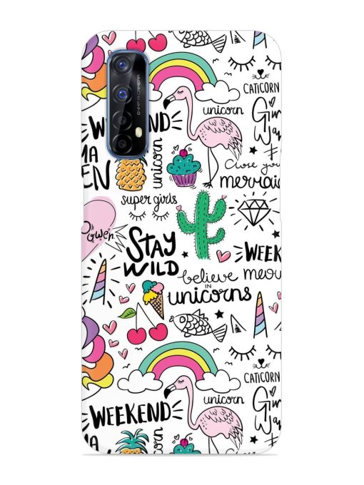 Unicorn Ice Cream Snap Case for Realme 7 Zapvi